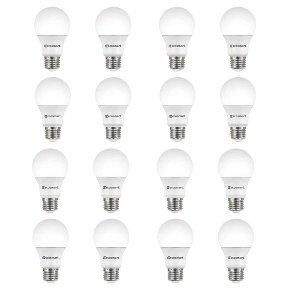 Unbranded - 60-Watt Equivalent A19 Non-Dimmable LED Light Bulb Daylight (16-Pack)