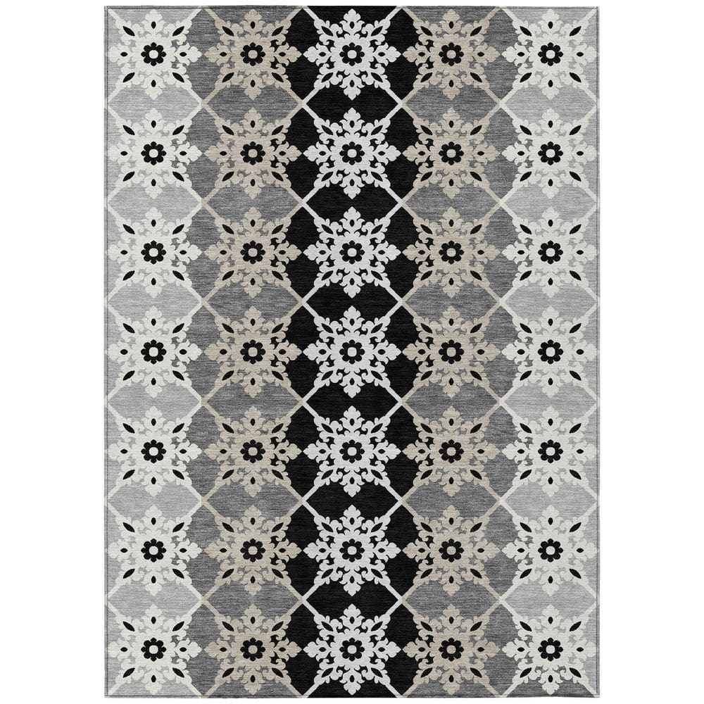 Chantille Machine Washable Indoor/Outdoor Abstract ACN2759 Gray 3 ft. x 5 ft. Area Rug price history on PriceWatchPro