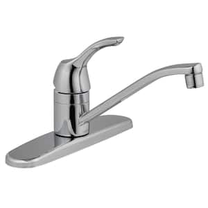 Adler Single-Handle Low Arc Standard Kitchen Faucet in Chrome