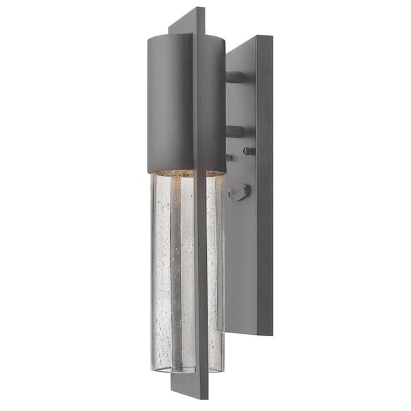 Hinkley Shelter Extra Small Outdoor LED Wall Mount Lantern, Hematite