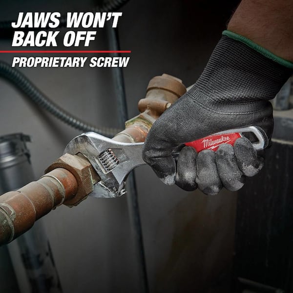 8 in. Wide Jaw Adjustable Wrench