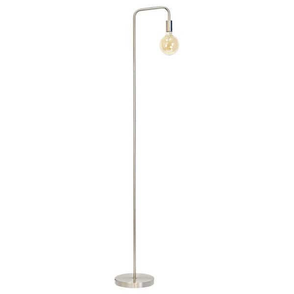 O'Bright 70 in. Silver Indoor Metal Industrial Floor Lamp with Minimalist Design for Decorative Lighting with E26 Socket