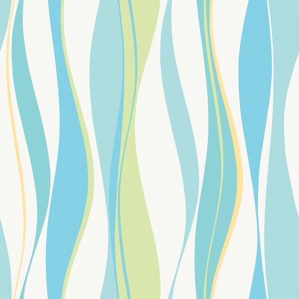 The Wallpaper Company 56 sq. ft. Mid-Tone Funky Abstract Wallpaper