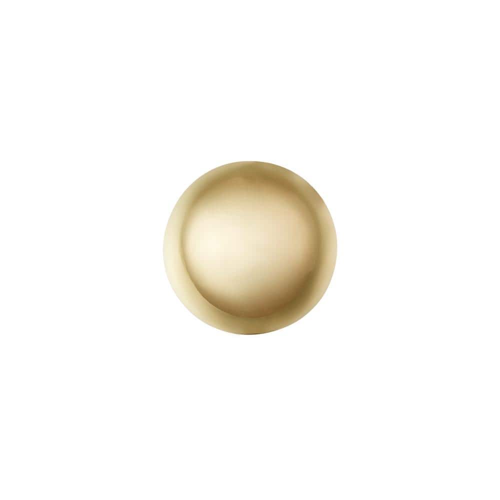 Gold Round Zinc Cabinet Knob with Mounting Hardware