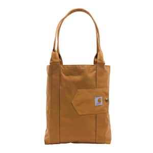 16.14 in. Vertical Open Tote Backpack Brown OS