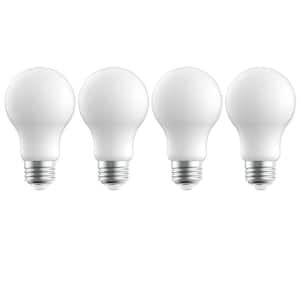 25-Watt Equivalent A19 Dimmable Frosted Glass Filament LED Light Bulb Soft White 2700K (4-Pack)