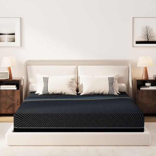 Queen Size Medium Firm Gel Memory Foam 12 in. Bed-in-a-Box Mattress