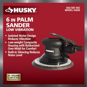 6 in. Low Vibration Palm Sander