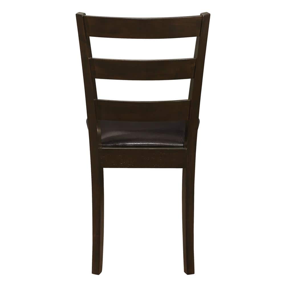 Transitional Griffith 5-Piece Cappuccino Dining Set with Bench