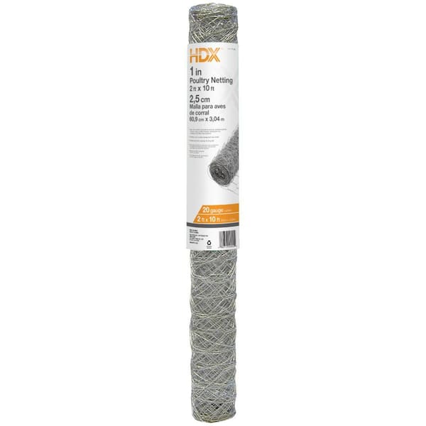 HDX 1 in. x 2 ft. x 10 ft. Poultry Netting