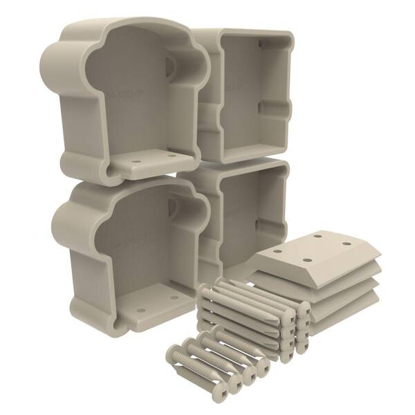 Barrette Outdoor Living Bella Premier Series Clay Line Rail Bracket Kit