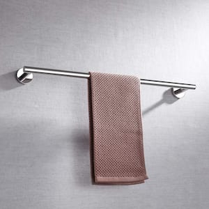 Bathroom 24 in. Wall Mounted Towel Bar Towel Holder in Stainless Steel in Polished Chrome ( (2-Pack) )