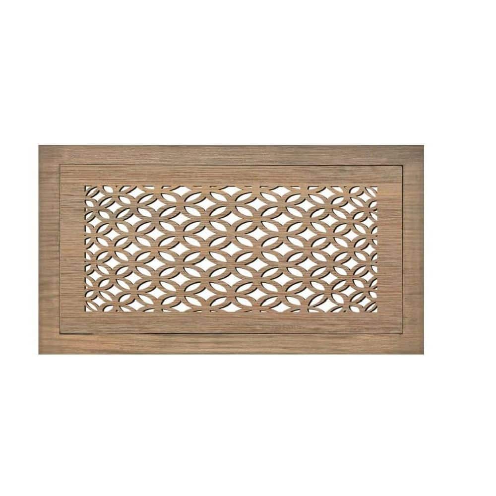 Hardwood Floor Register, Duct Opening 4X10 (Overall 7x13) - 3D Circular Design price history on PriceWatchPro