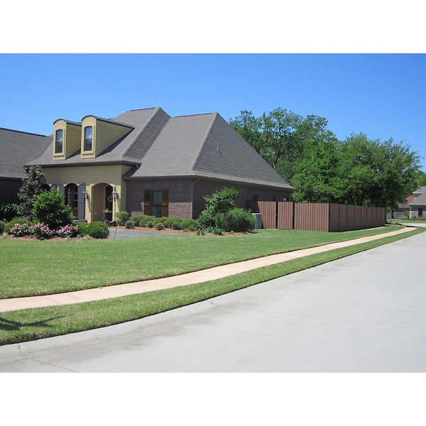 Estate 6.25-ft H x 94-in W Gloss Black Steel Fence Panel