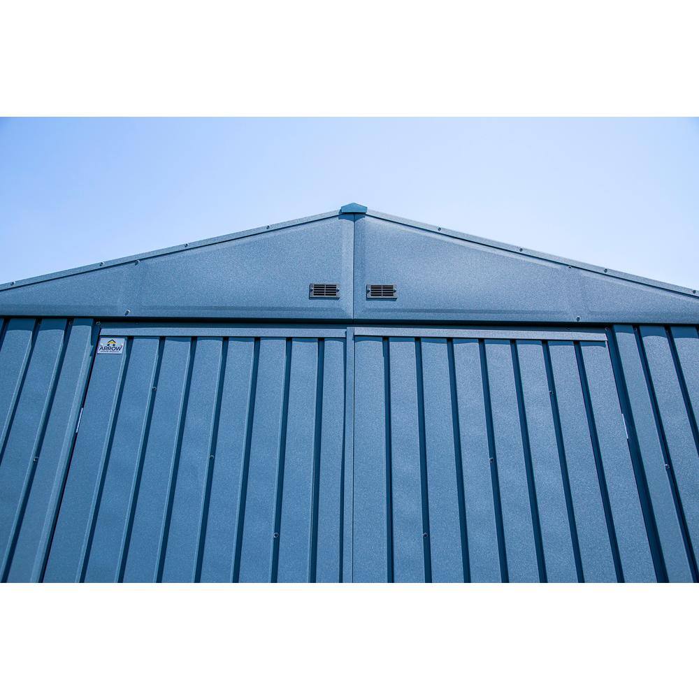 Elite 12' x 12' Blue Grey Steel Storage Shed Kit