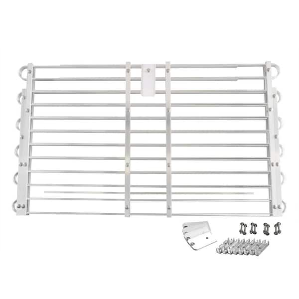 22 - 25 in. x 60 - 66 in. Adjustable Aluminum Window Well Grate