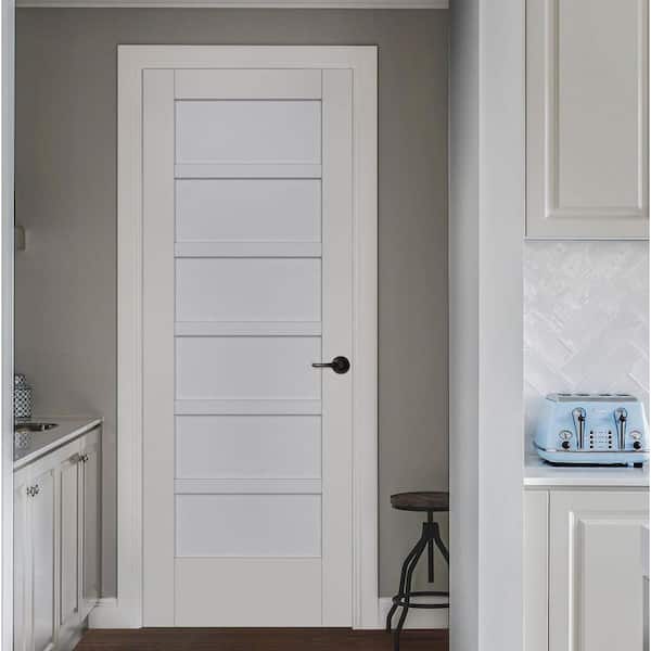 36 in. x 96 in. MODA Primed PMP1066 Solid Core Wood Interior Door Slab