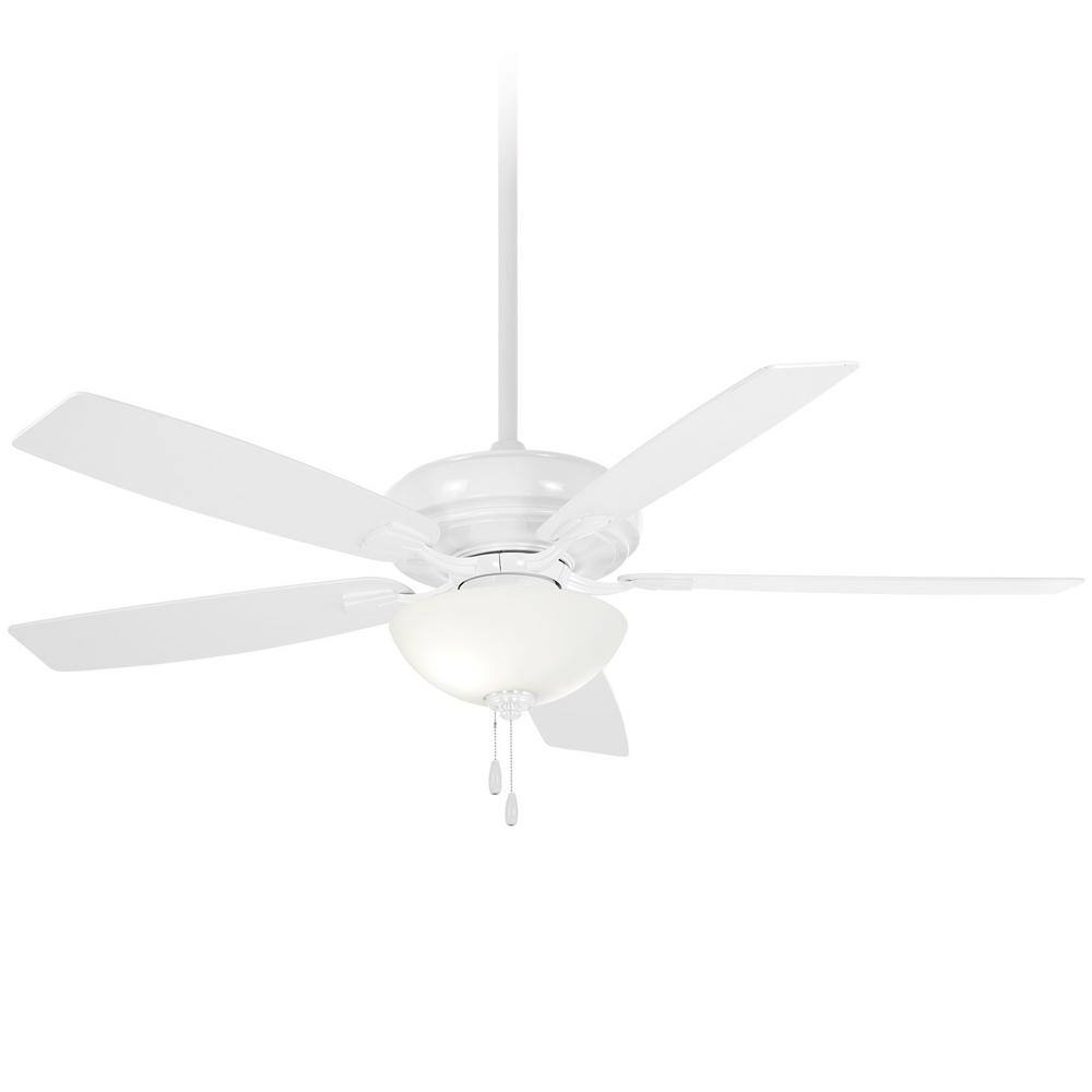 MINKAAIRE Watt II 60 in. Integrated LED Indoor White Ceiling Fan with