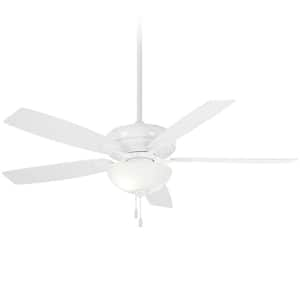 Watt II 60 in. Integrated LED Indoor White Ceiling Fan with Light Kit