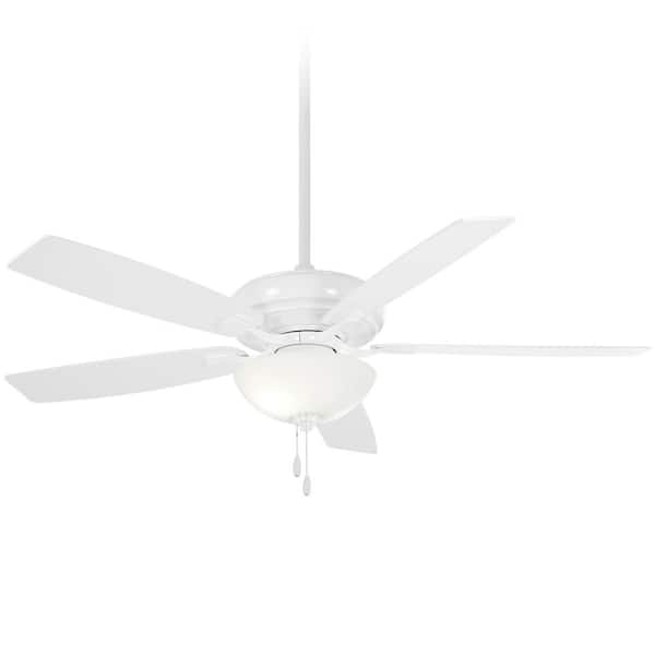MINKA-AIRE Watt II 60 in. Integrated LED Indoor White Ceiling Fan with Light Kit