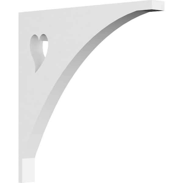 Ekena Millwork 5/8 in. W x 6 in. H x 6 in. D PVC Winston Bracket