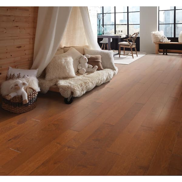 Shaw Inspire Blaze Maple 3/8 In. T X 5 in. W Tongue and Groove Scraped Engineered Hardwood Flooring (23.66 sq.ft./case)