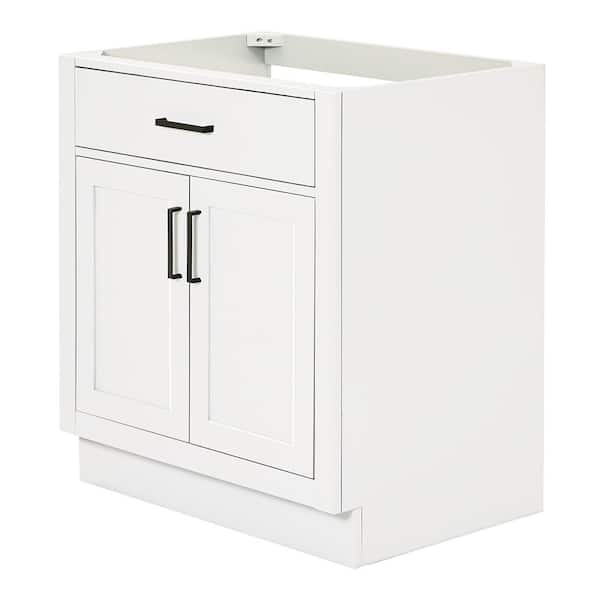 Hepburn 30 in. W x 21.5 in. D x 34.5 in. H Bath Vanity Cabinet without Top in White