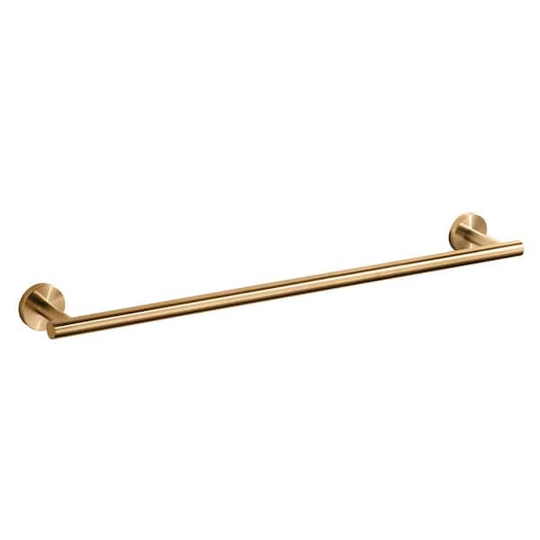 IVIGA 24 in. Stainless Steel Wall Mounted Towel Bar in Gold