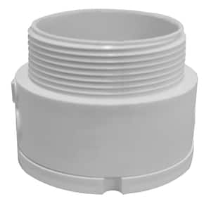 1 in. - 2 in. PVC Tailpiece Drain Spud Extension for Shower/Floor Drains