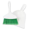 Libman White Plastic 10W Dust Pan With 7L Whisk Broom With Green