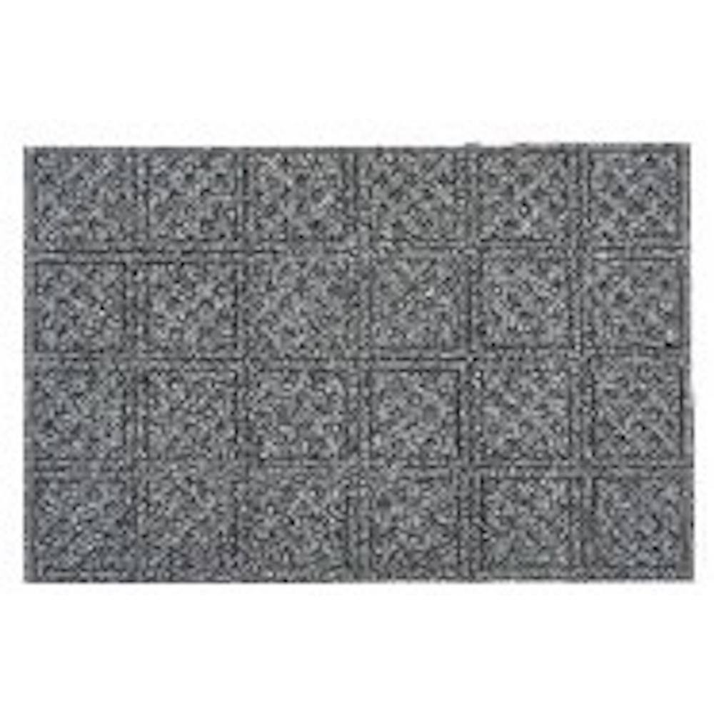 Aqua Thirst Slate Lattice 2 ft x 3 ft synthetic fibers Door Mat area rug
