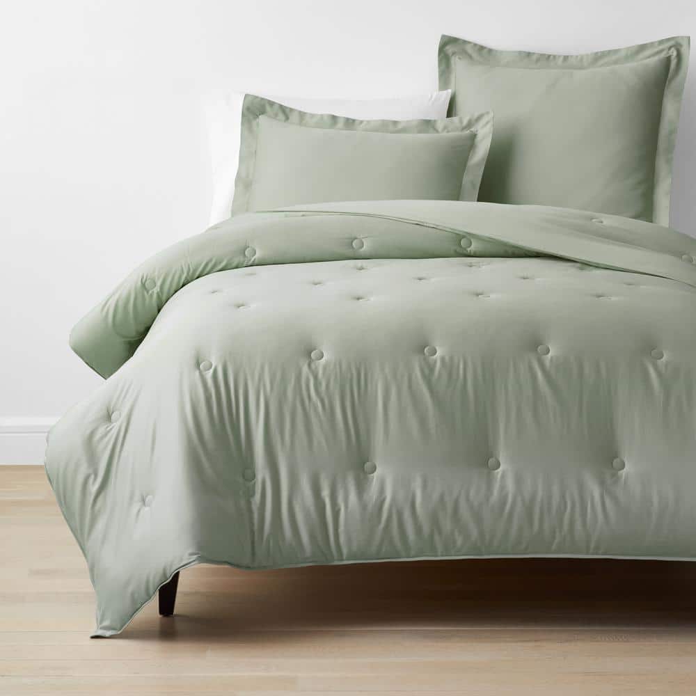 Tarragon Solid Rayon Made From Bamboo Cotton Sateen Tufted Twin Comforter price history on PriceWatchPro