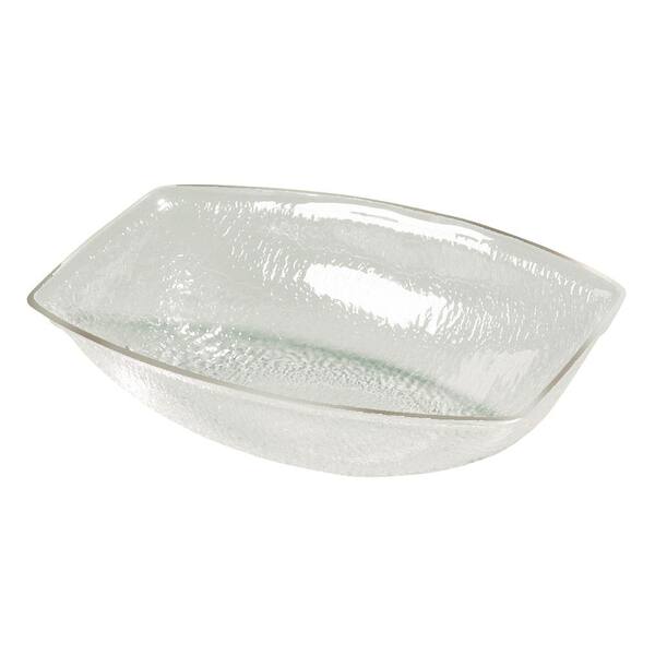 Carlisle 5.5 qt. Acrylic Oval Pebbled Display Bowl in Clear (Case of 4)