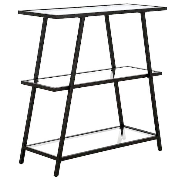 Meyer&Cross Yair 36 in. Blackened Bronze 3-Shelf Standard Bookcase