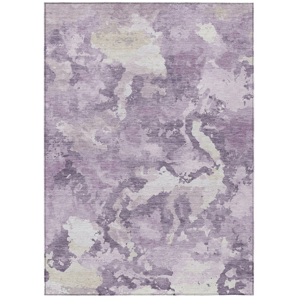 Chantille Machine Washable Indoor/Outdoor Abstract ACN1382 Lavender 3 ft. x 5 ft. Area Rug price history on PriceWatchPro