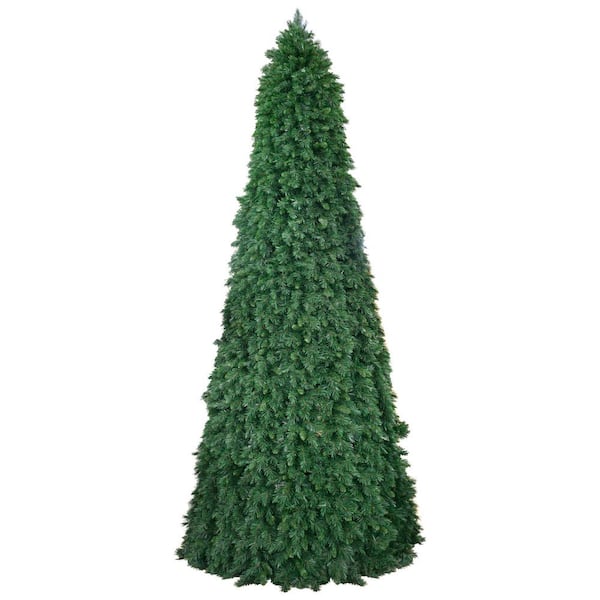 Pre-Lit Pencil Pine Artificial Christmas Tree-15 ft. -Clear Lights