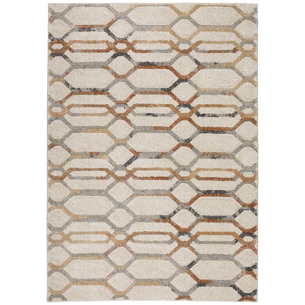 Carmona 3 ft. 1 in. x 5 ft. Beige Abstract Rug