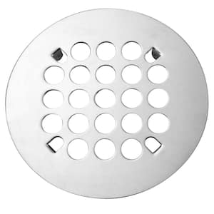 Oatey 4 in. Round Screw-In Stainless Steel Shower Drain Cover 438612 - The  Home Depot