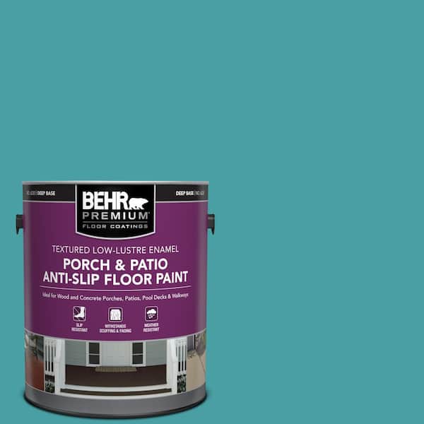 BEHR PREMIUM 1 gal. #M460-5 Aqua Fresco Textured Low-Lustre Enamel Interior/Exterior Porch and Patio Anti-Slip Floor Paint