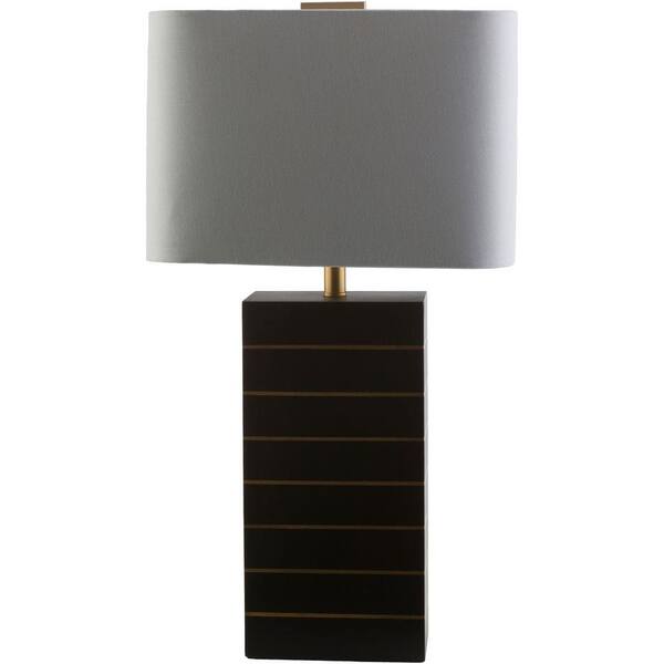 Artistic Weavers Palade 25 in. Black with Gold Line Indoor Table Lamp