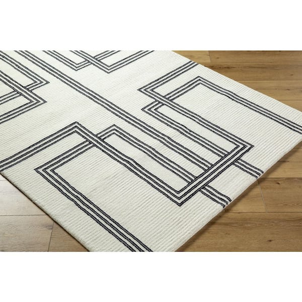 9 ft. x 12 ft. Ivory or Cream Rossi JWRS-2307 Handmade Area Rug
