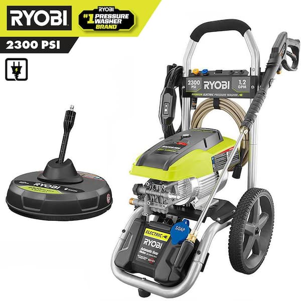 RYOBI 2,300 PSI Corded Electric Pressure Washer and Surface Cleaner