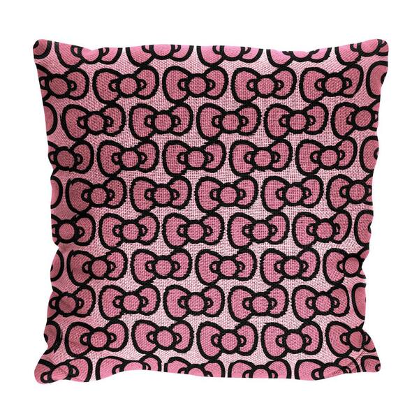 THE NORTHWEST GROUP Hello Kitty More Bows Double Sided Jacquard Pillow  Multi-Color Accent Pillow 1SAN129000003RET - The Home Depot