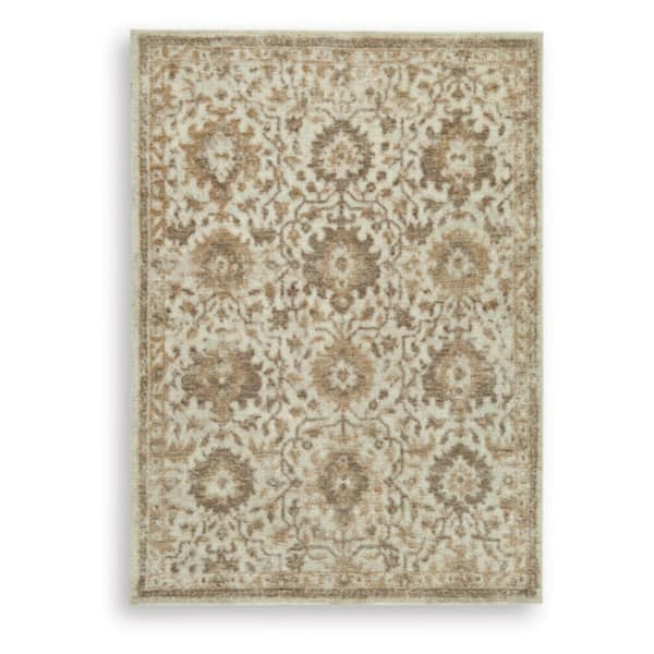 Sableridge 5 ft. x 7 ft. Brown/Beige Botanical Area Rug