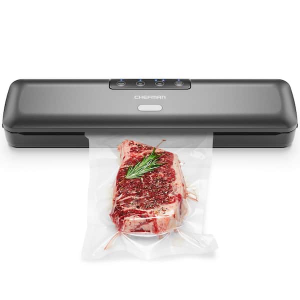 Black Food Vacuum Sealer Machine with Storage Bags