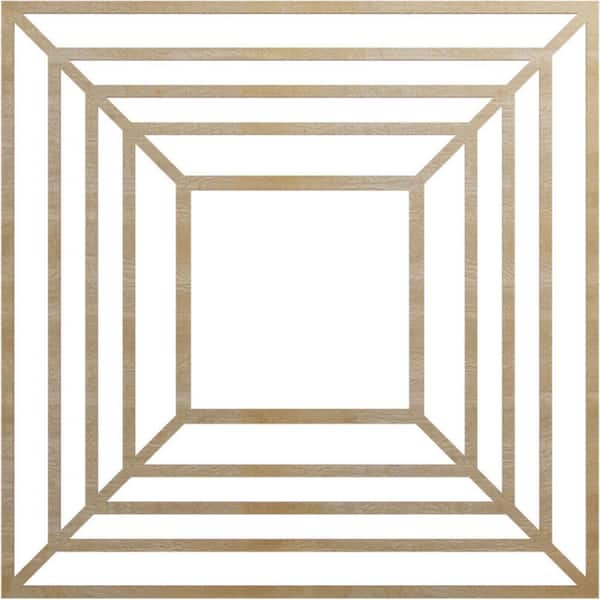 0.25 in. x 36 in. x 36 in. Wood Medallion Moulding