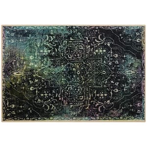 Rowland Charcoal 2 ft. x 3 ft. Abstract Area Rug