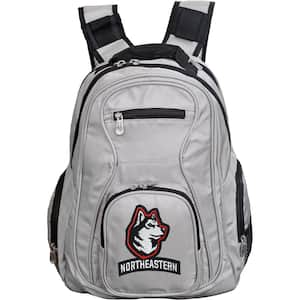 19 in NCAA Northeastern Huskies Gray Backpack Laptop