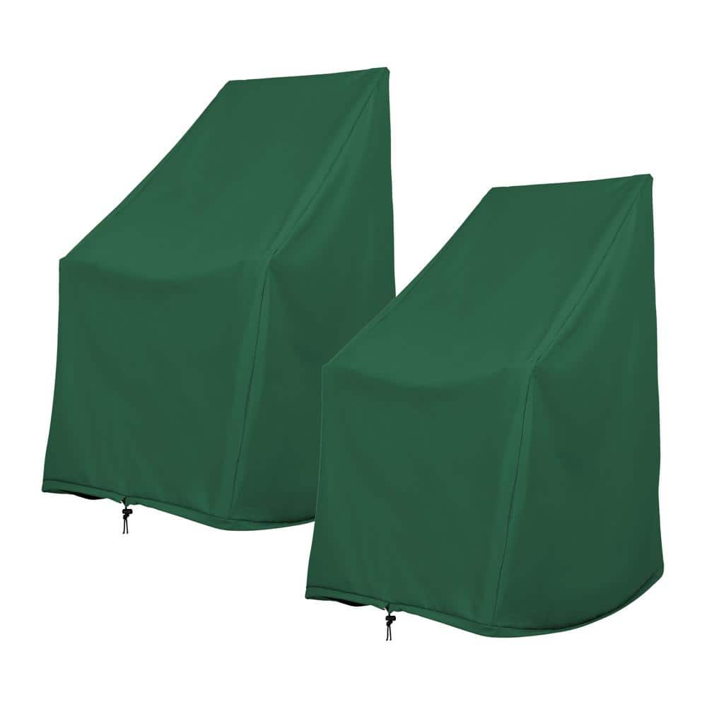 Set of 2 45 in. H Polyester Patio Rocking Chair Cover Indoor/Outdoor, Hunter Green price history on PriceWatchPro