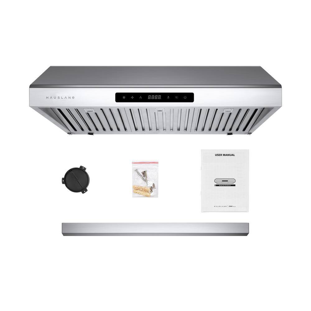 Hauslane 30" Stainless Steel Under Cabinet Range Hood with Baffle Filter